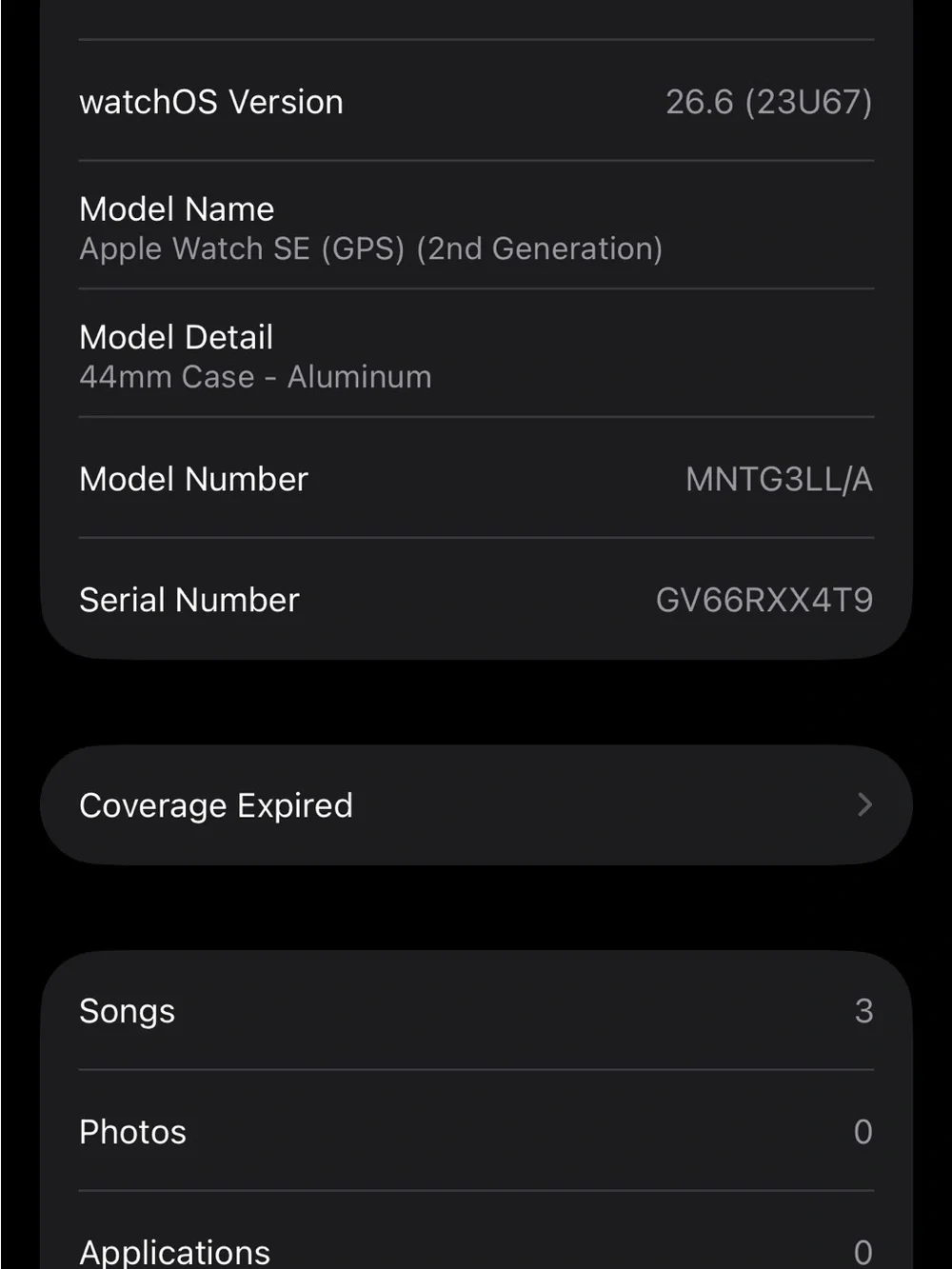 Apple Watch SE Second Gen - Dark Blue Sport Band